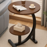 Bedside Premium Coffee Table – Elegant Wooden & Marble Finish