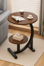 Bedside Premium Coffee Table – Elegant Wooden & Marble Finish