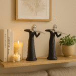 Lady with Violin Decor Piece