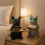 German Bull Dog with Tray –  Organizer for Home & Office