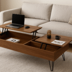 Double Decker Centre Table With Hidden Storage