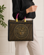 Luxury Tote Bag with Crossbody Strap - Image 3