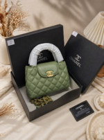 C-Quilted Mini Top Handle Bag - Image 2