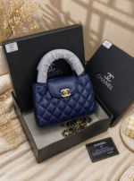 C-Quilted Mini Top Handle Bag - Image 8