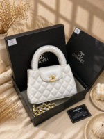 C-Quilted Mini Top Handle Bag - Image 7