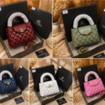 C-Quilted Mini Top Handle Bag