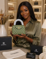 C-Quilted Mini Top Handle Bag - Image 12