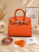 Premium Leather Top Handle Handbag - Image 5
