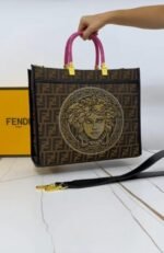 Luxury Tote Bag with Crossbody Strap - Image 5