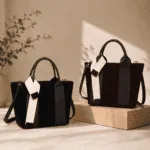Veloura Dual Tone Tote Bag