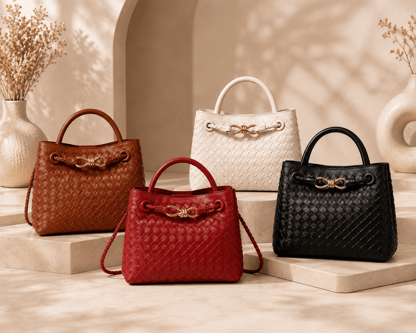 ChatGPT Image May 12, 2026 at 08_16_07 PM Luxe Weave Medium Handbag - Image 1