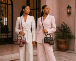 Cherry Print Duo Satchel Bag Set