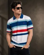 Premium Striped Polo Shirt - Image 5