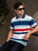 Premium Striped Polo Shirt
