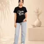 Women’s Black Calvin Klein Graphic Logo T-Shirt